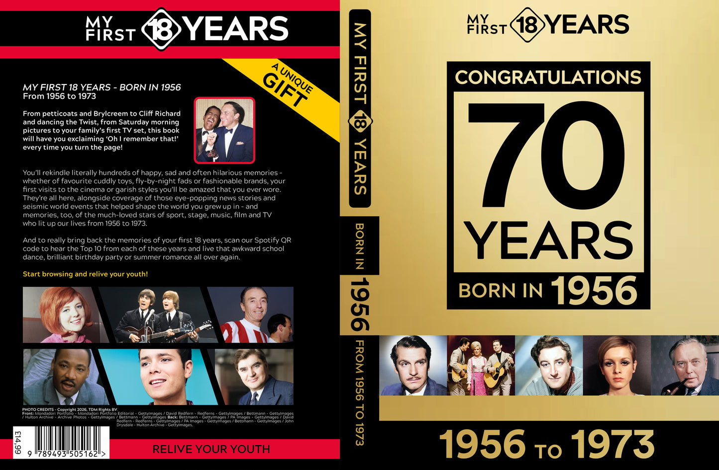 My First 18 Years - Congratulations 70 Years Gold Edition | Gift Book | Books Make Great Gifts