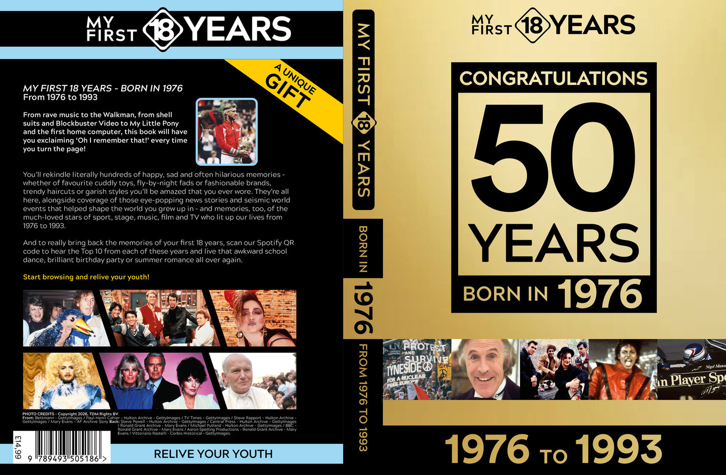 My First 18 Years - Congratulations 50 Years Gold Edition | Gift Book | Books Make Great Gifts