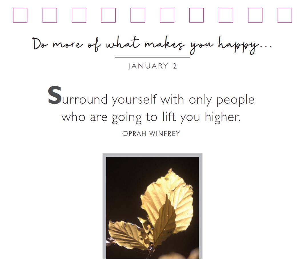 365 Secrets of Happiness Perpetual Calendar | Gift Book | Books Make Great Gifts