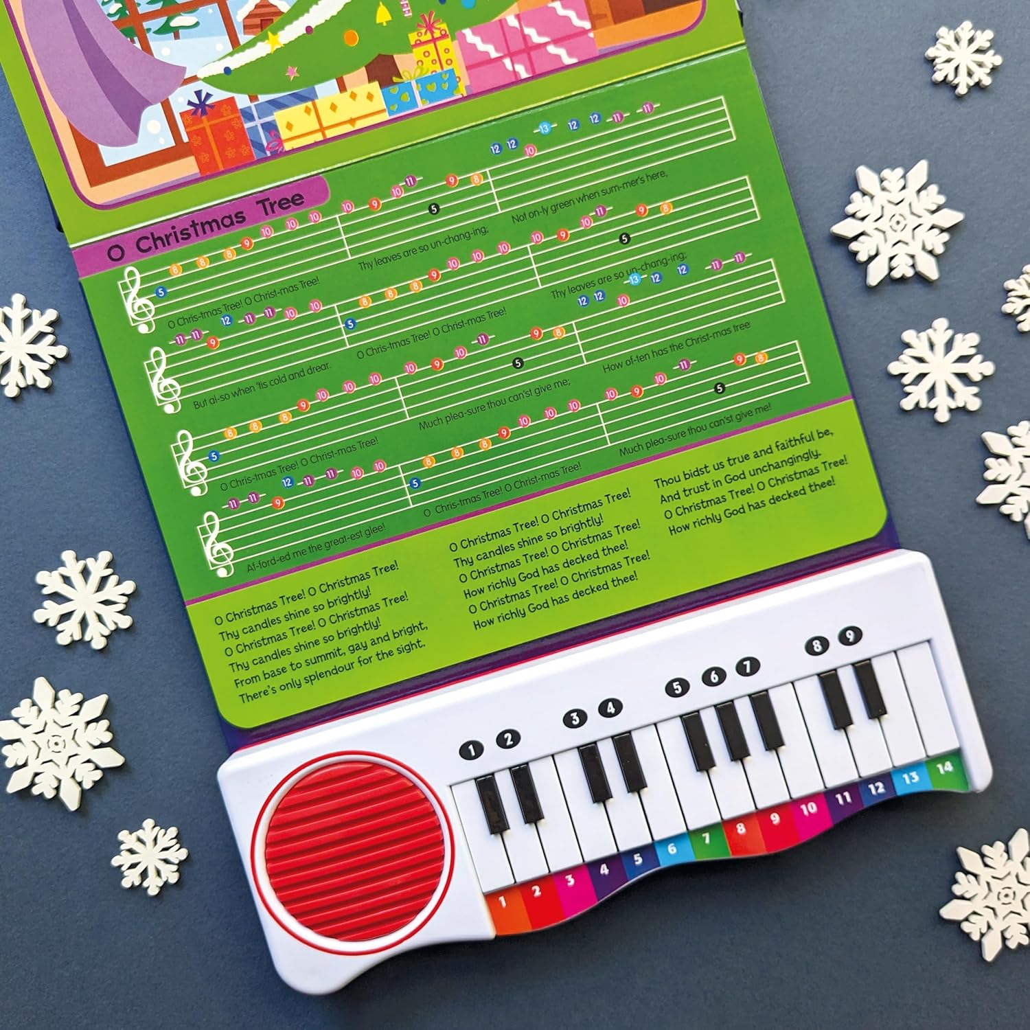 Christmas Carols - 7 Sing Along songs & a simple keyboard! | Gift Book | Books Make Great Gifts