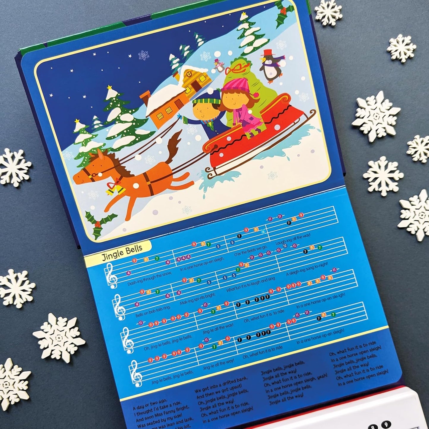 Christmas Carols - 7 Sing Along songs & a simple keyboard! | Gift Book | Books Make Great Gifts