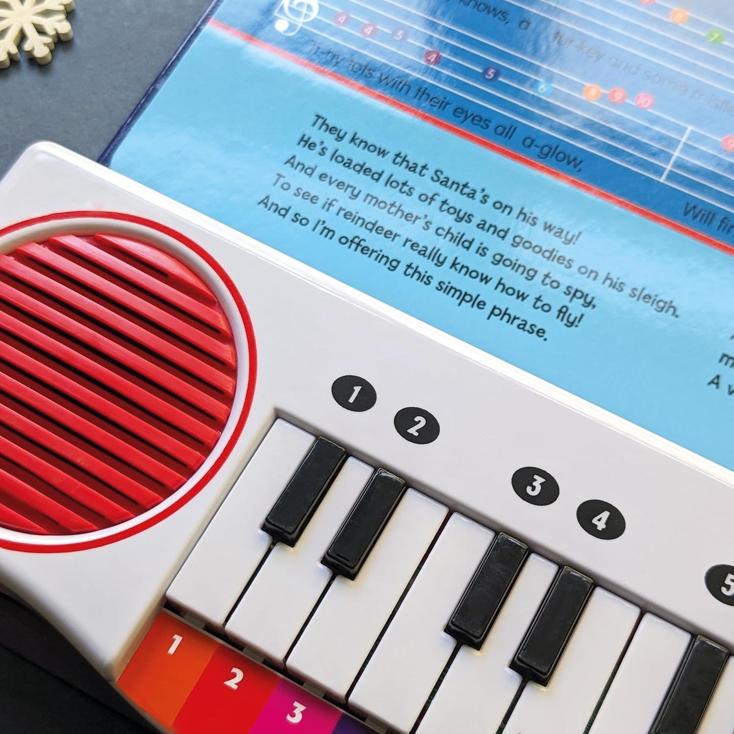 Christmas Carols - 7 Sing Along songs & a simple keyboard! | Gift Book | Books Make Great Gifts