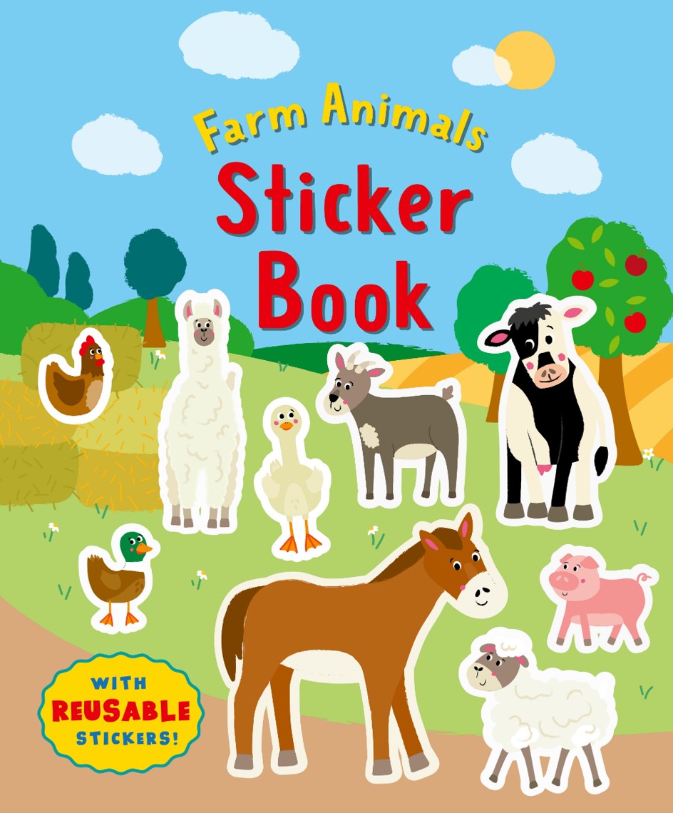 Farm Animals Sticker Book. With reusable stickers | Gift Book | Books Make Great Gifts