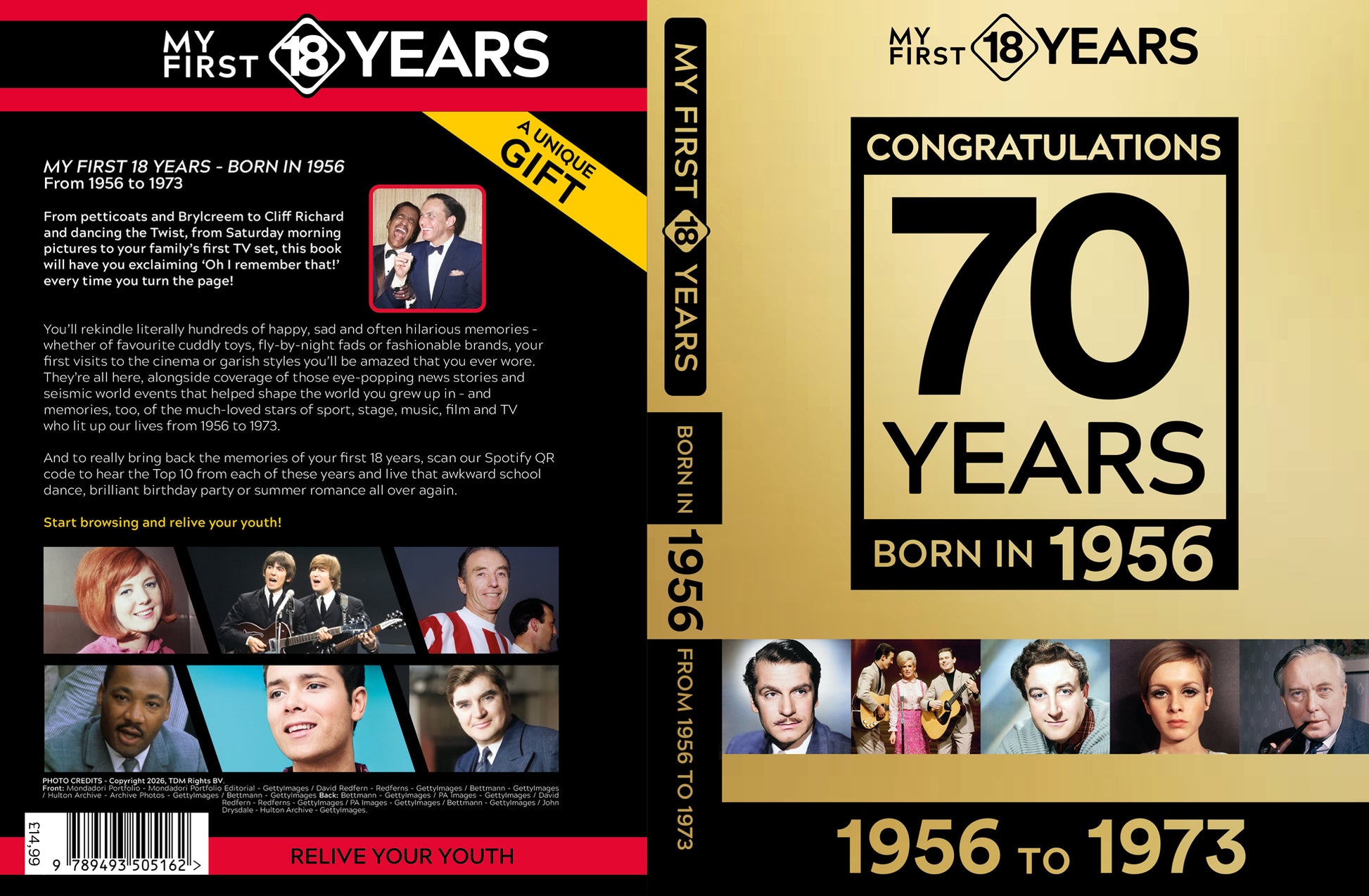 My First 18 Years - Congratulations 70 Years Gold Edition | Gift Book | Books Make Great Gifts