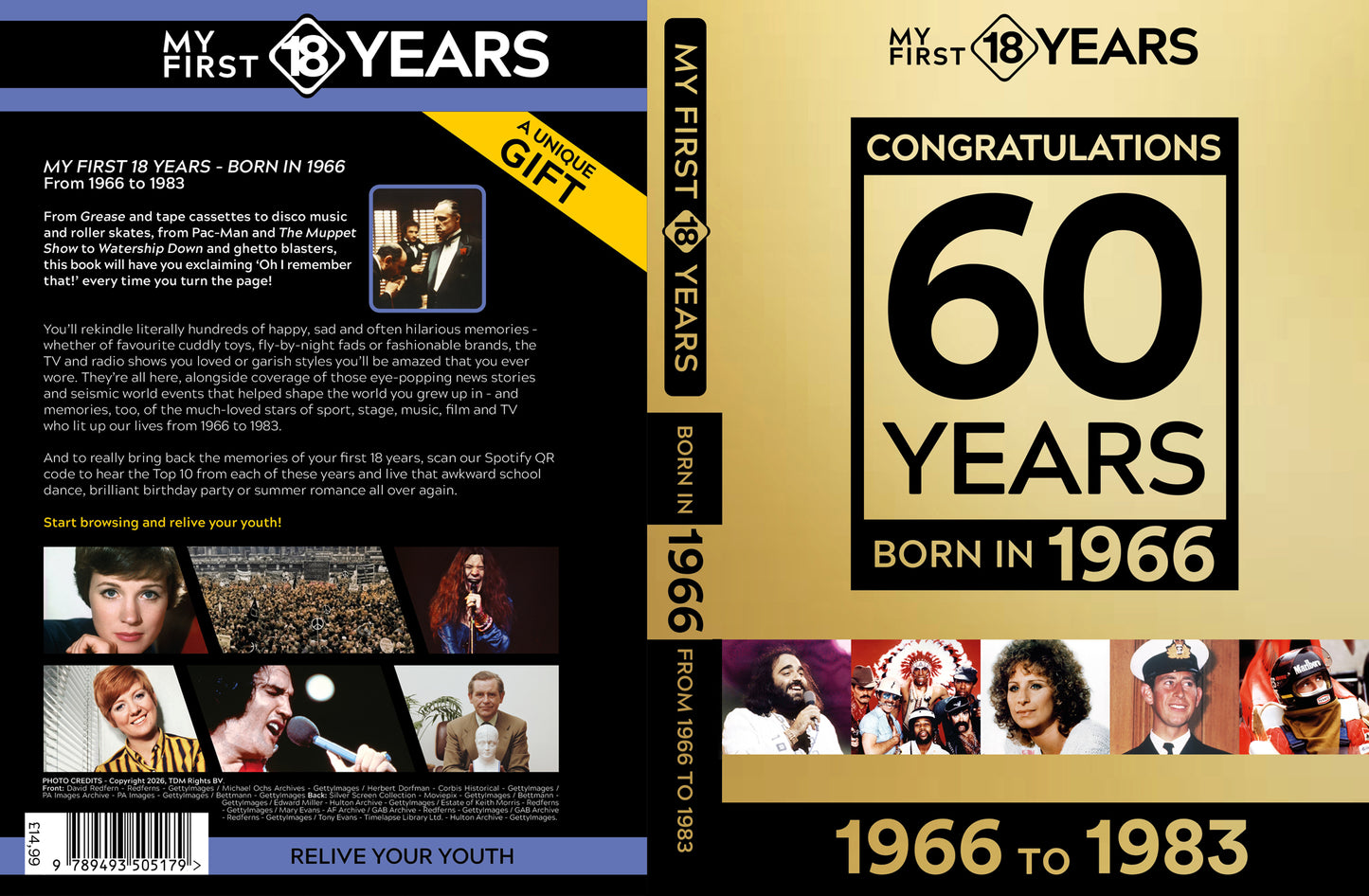 My First 18 Years - Congratulations 60 Years Gold Edition | Gift Book | Books Make Great Gifts