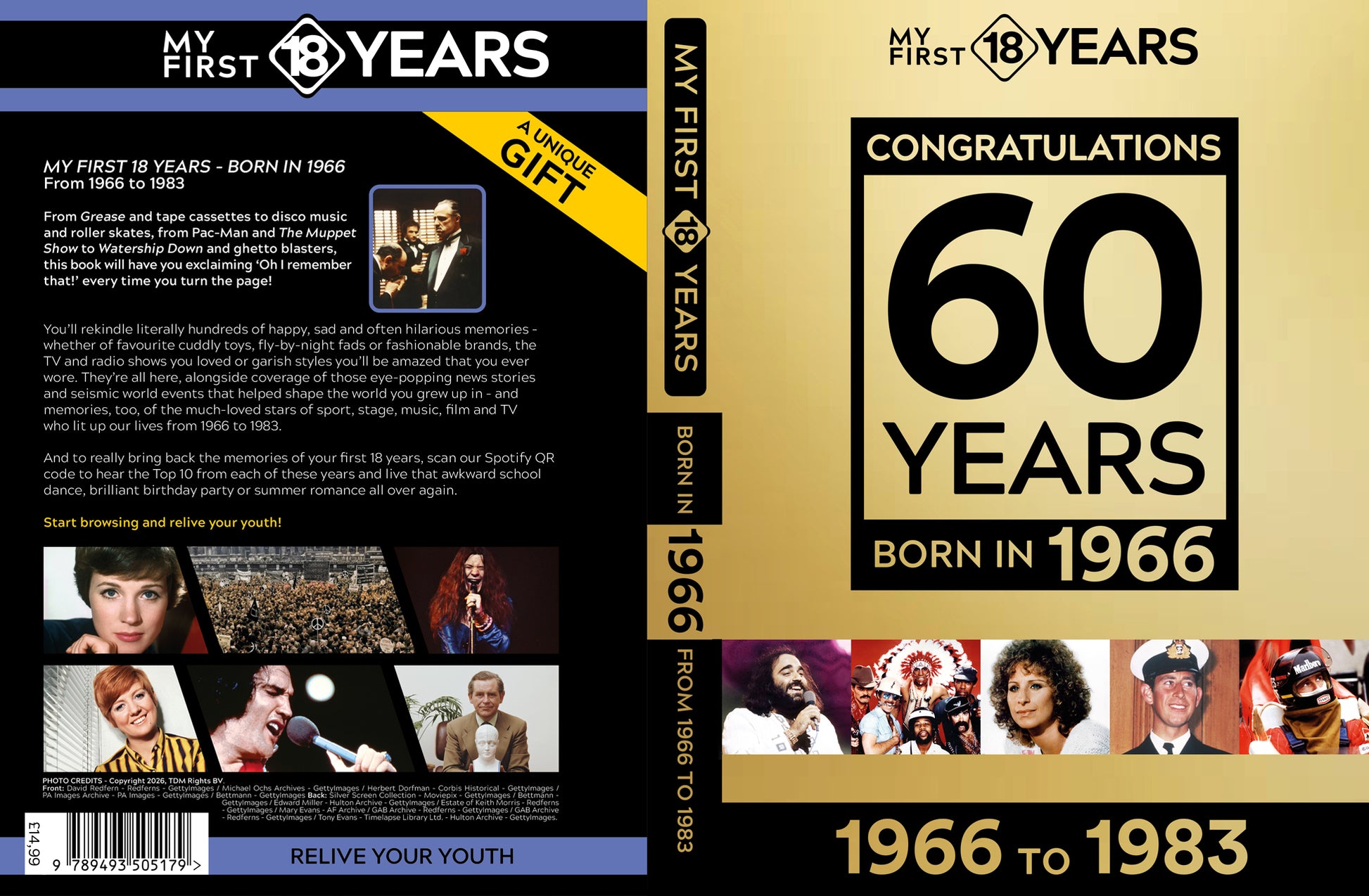 My First 18 Years - Congratulations 60 Years Gold Edition | Gift Book | Books Make Great Gifts